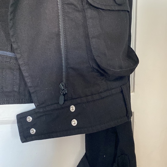 FRENCH CONNECTION denim moto style jacket size MED - Picture 2 of 5